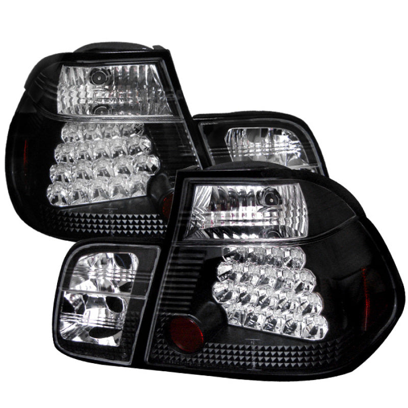 Spyder BMW E46 3-Series 99-01 4Dr LED Tail Lights Black ALT-YD-BE4699-4D-LED-BK-SR1 Performance