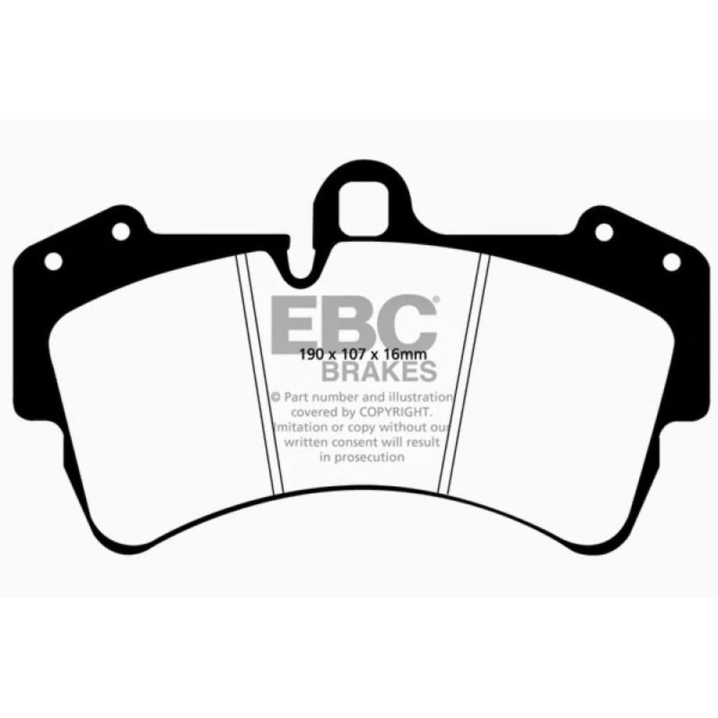 EBC Brakes Bluestuff NDX Full Race Brake Pads for 2014 Volkswagen Touareg - High Friction Sport and Track Use