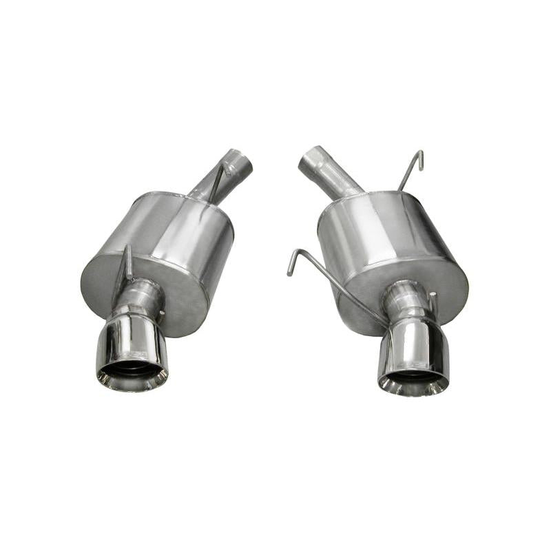 Corsa 2005-2010 Ford Mustang Shelby GT500 5.4L V8 Polished Sport Axle-Back Exhaust-SR1 Performance
