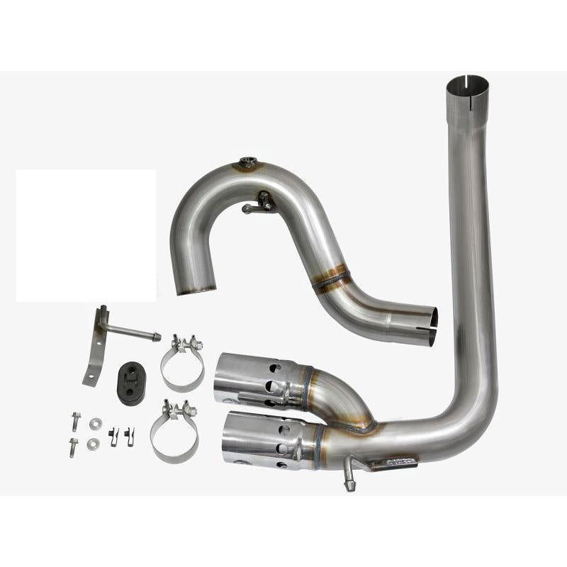 aFe Rebel Series DPF-Back 3in Side Exit SS Exhaust w/ IC Polished Tips 2016 GM Colorado/Canyon 2.8L-SR1 Performance