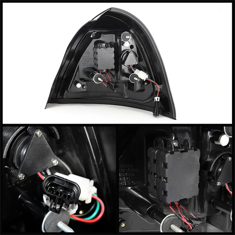 Spyder Pontiac Grand Prix 04-08 Light Bar LED Tail Light Black ALT-YD-PGP04-LED-BK-SR1 Performance