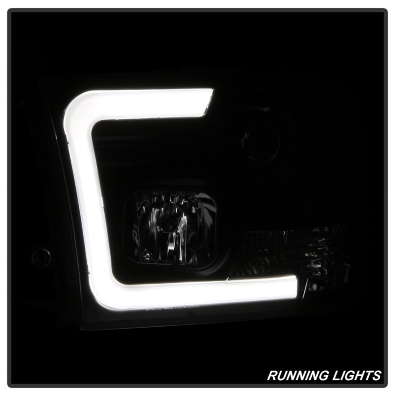 Spyder 09-16 Dodge Ram 1500 Version 2 Headlights Light Bar DRL Black PRO-YD-DR09V2-LBDRL-BK-SR1 Performance