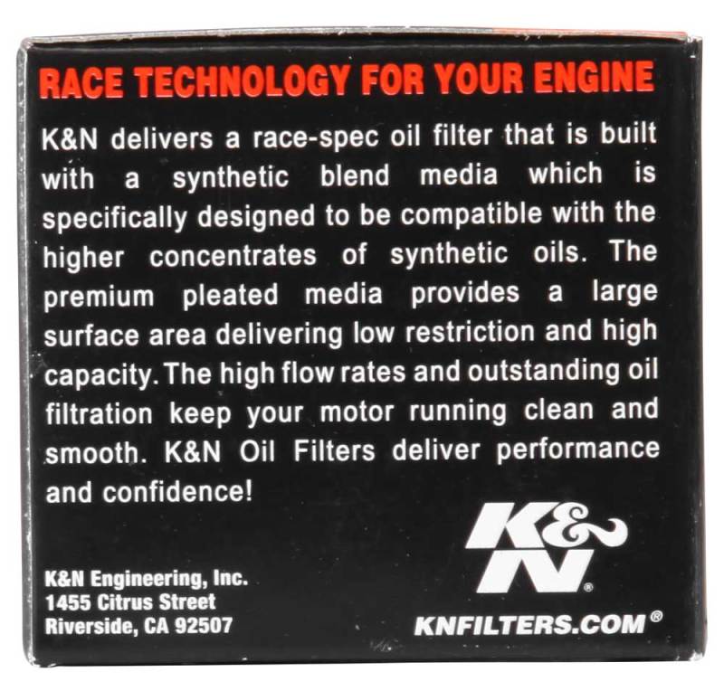 K&N Suzuki / Hyosung 1.75in OD x .5in ID x 1.563in H Oil Filter-SR1 Performance