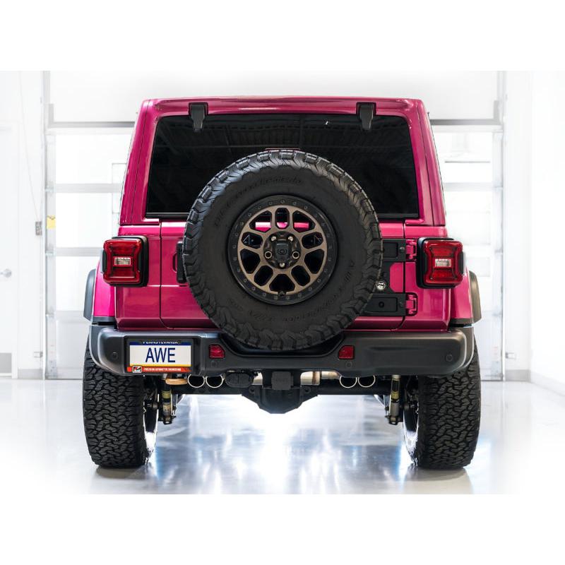 AWE 21+ Wrangler 392 Switchpath Cat-Back Exhaust- Quad BashGuards-SR1 Performance