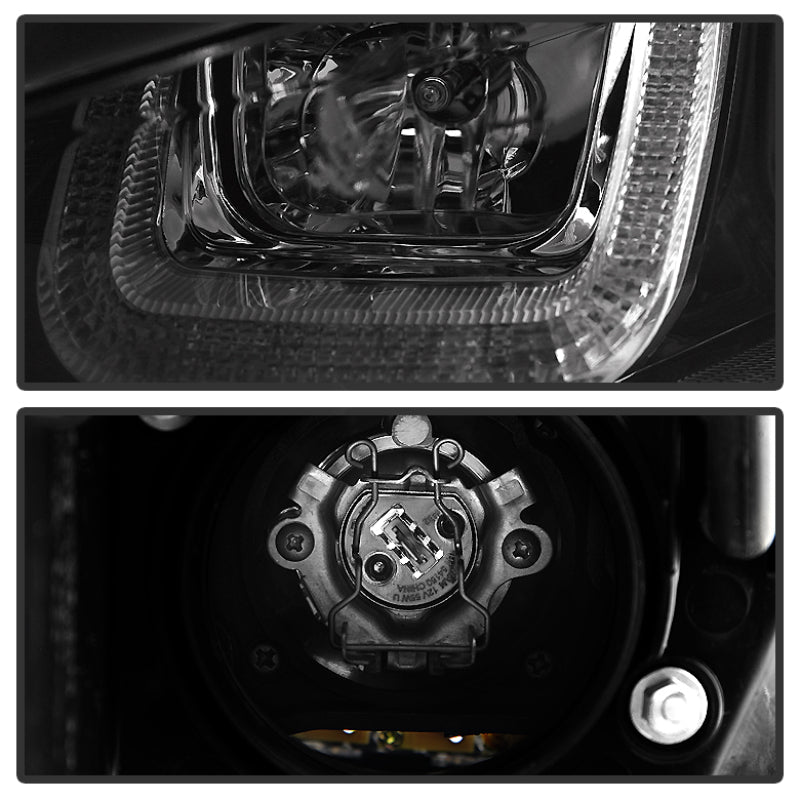 Spyder Volkswagen Golf VII 14-16 Projector Headlights DRL LED Blk Stripe Blk PRO-YD-VG15-BLK-DRL-BK-SR1 Performance