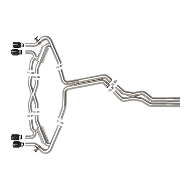 aFe 20-22 Audi RS6 Avant V8 4L (tt) MACH Force-Xp 3in to 2.5in 304 SS Cat-Back Exhaust w/ Black Tip-SR1 Performance