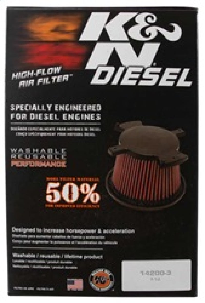 K&N 07 Dodge Ram 2500/3500 6.7L-L6 DSL Drop In Air Filter-SR1 Performance