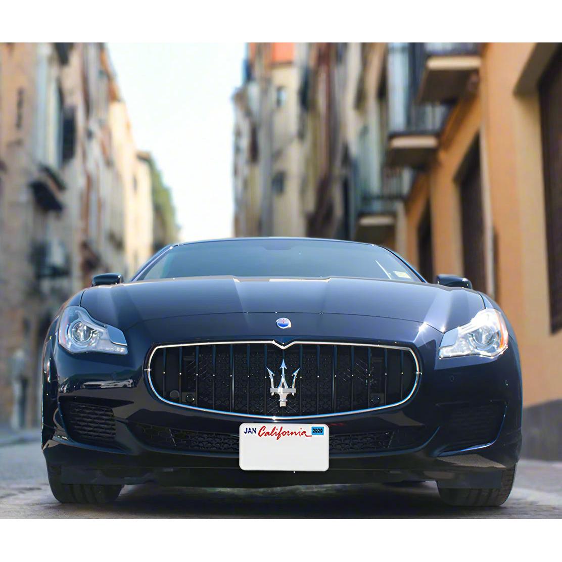 12-17 Maserati Quattroporte License Plate Frame Bracket-SR1 Performance