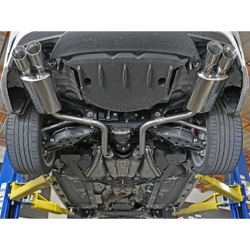 aFe Takeda 16-17 Lexus RC 200T 2.0L (t) 2in. SS Axle-Back Exhaust System w/Polished Tips-SR1 Performance
