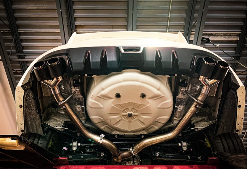 MBRP 15-19 Subaru WRX 2.0L/STI 2.5L 3in Dual Split Rear Exit w/ 3.5in CF Tips - T304 Street Version-SR1 Performance