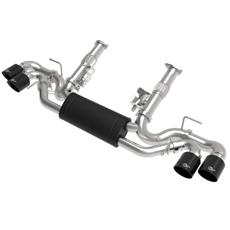 aFe MACH Force-Xp 2-1/2in 304SS Cat-Back 2020 Chevy Corvette (C8) 6.2L - Black Tip-SR1 Performance