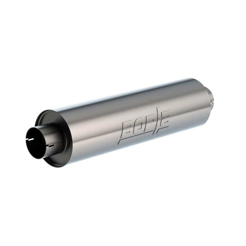 Borla Universal Muffl 6.75 X 24.00in LG. X 3.53 I.D. w/Nipples Notched, OAL 29.00in-SR1 Performance