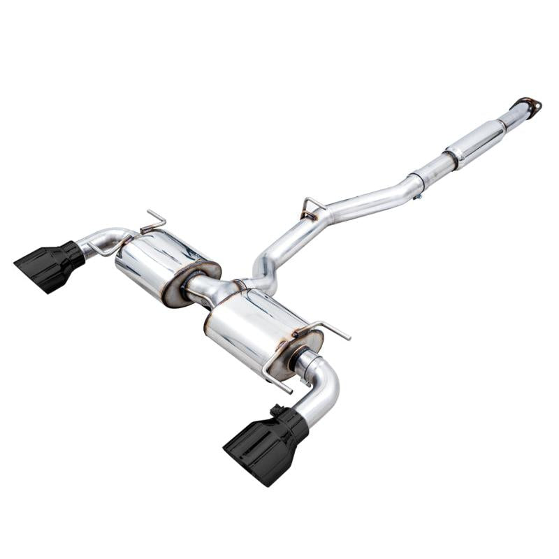 AWE Subaru BRZ/ Toyota GR86/ Toyota 86 Touring Edition Cat-Back Exhaust- Diamond Black Tips-SR1 Performance