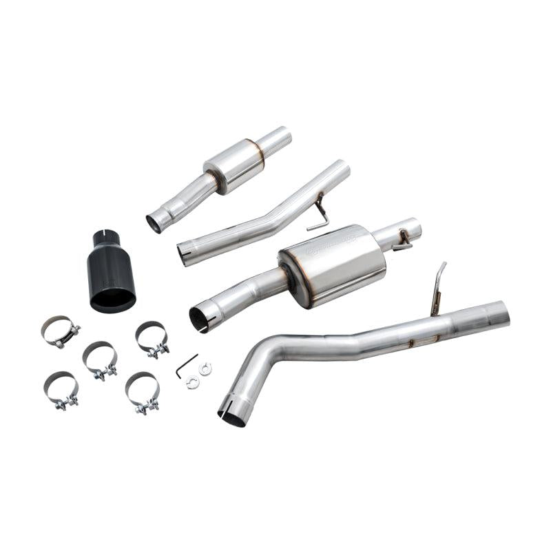 AWE Tuning 20-21 Jeep Gladiator JT 3.6L Tread Edition Cat-Back Single Side Exhaust - Diamond Blk Ti-SR1 Performance