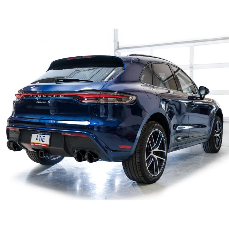 AWE Tuning 2022+ Porsche Macan 2.9TT Touring Edition Catback Exhaust w/ Diamond Black Tips-SR1 Performance