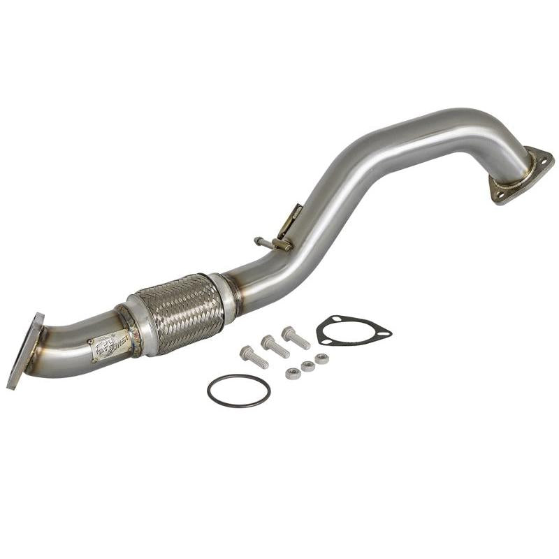 aFe Power Elite Twisted Steel 16-17 Honda Civic I4-1.5L (t) 2.5in Rear Down-Pipe Mid-Pipe-SR1 Performance