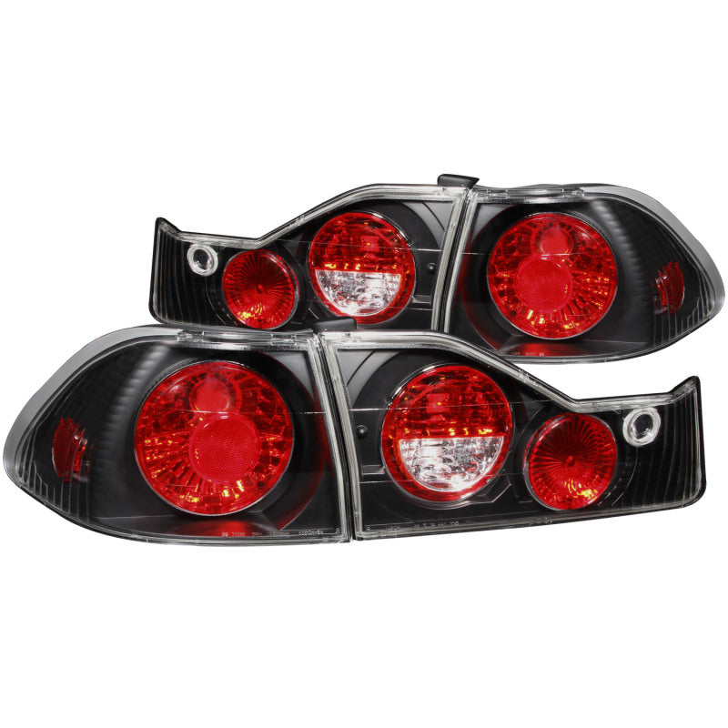 ANZO 1998-2000 Honda Accord Taillights Black-SR1 Performance