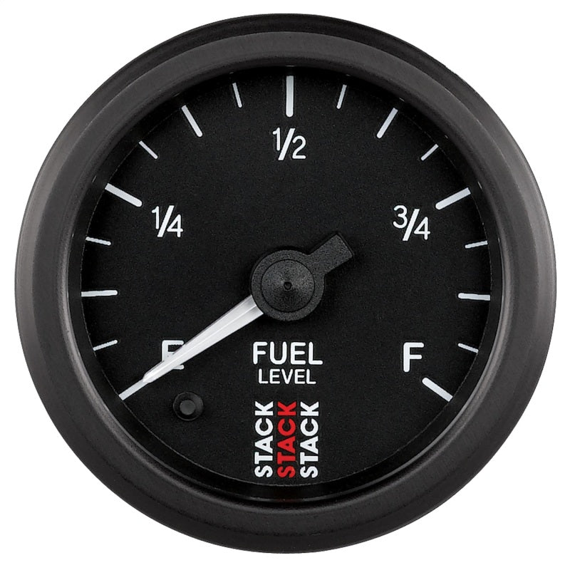 Autometer Stack Instruments 52mm 0-280 Ohm Programmable Pro Stepper Motor Fuel Level Gauge - Black-SR1 Performance