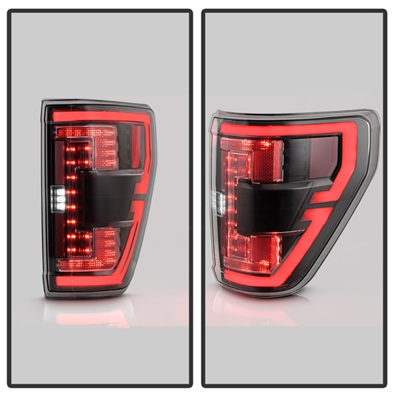Spyder 21-23 Ford F150 (Halogen w/ Blind Spot) Full LED Tail Lights - Black (ALT-YD-FF15021HALBS-BK)-SR1 Performance