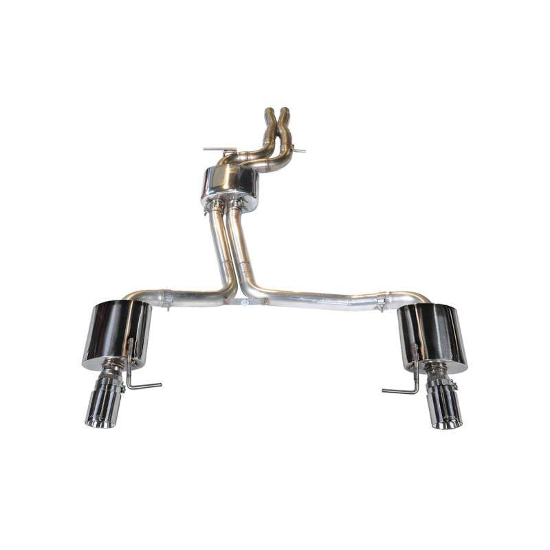 AWE Tuning Audi C7 A6 3.0T Touring Edition Exhaust - Dual Outlet Chrome Silver Tips-SR1 Performance