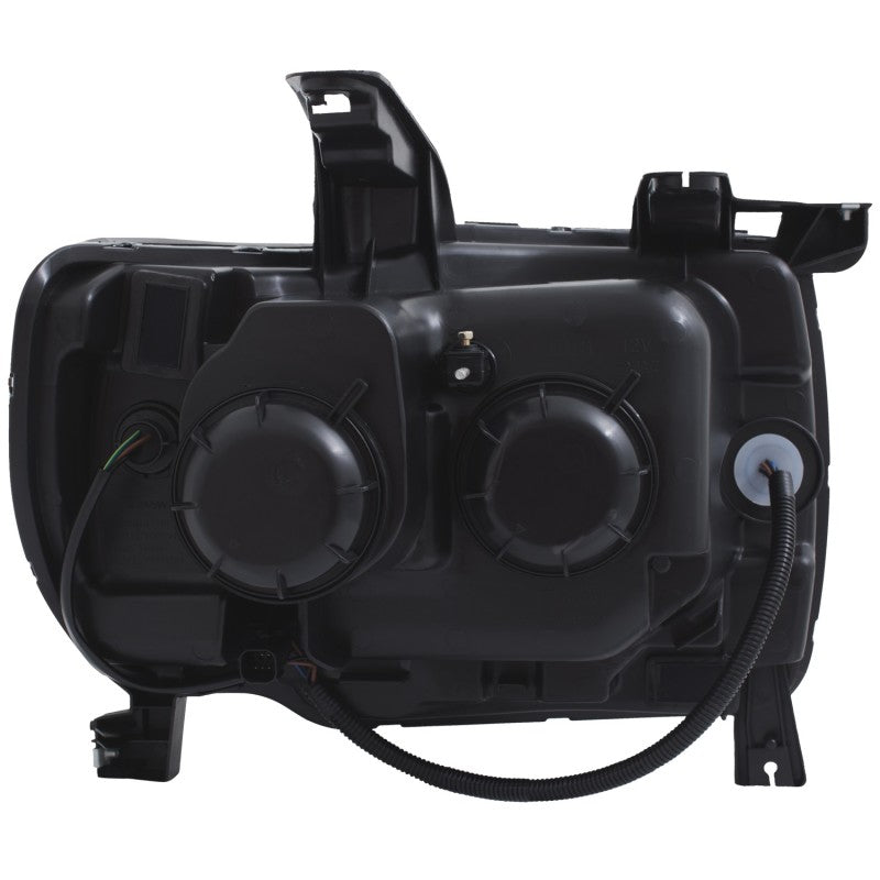 ANZO 2015+ GMC Canyon Projector Headlights w/ Plank Style Design Black w/ Amber-SR1 Performance