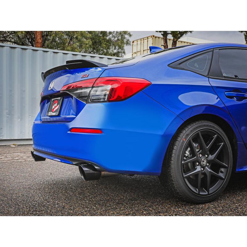aFe 22-23 Honda Civic Si L4 1.5L (t) Takeda 2.5in to 3in 304 SS Cat-Back Exhaust w/ Black Tips-SR1 Performance