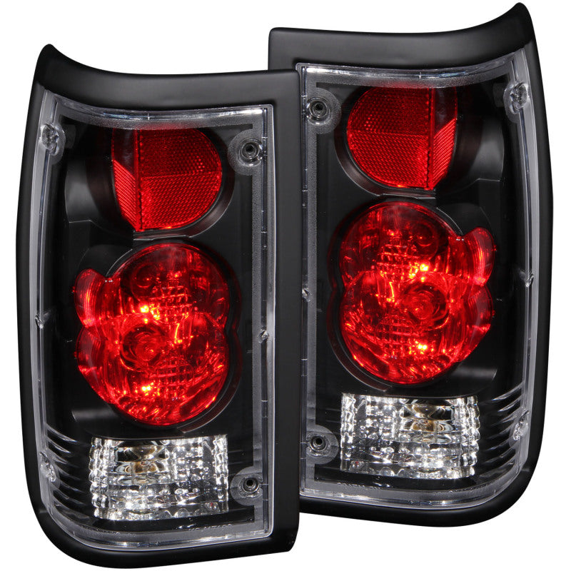 ANZO 1986-1993 Mazda B2000 Taillights Black-SR1 Performance