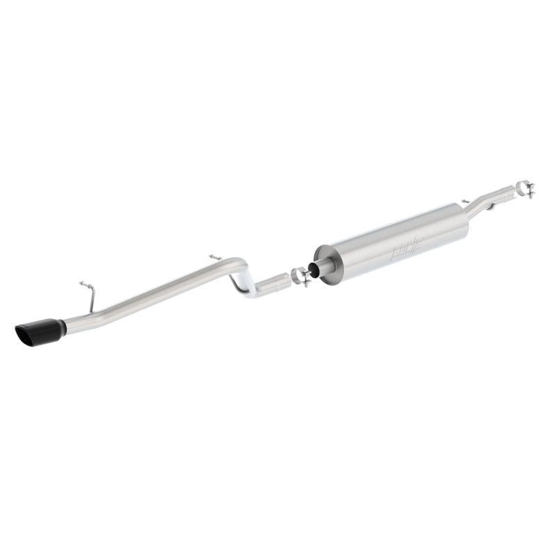 Borla 12-16 Jeep Wrangler V6 4WD Dirt Sport Cat-Back 2.5in Single Square Rolled Angle Cut Rear-SR1 Performance