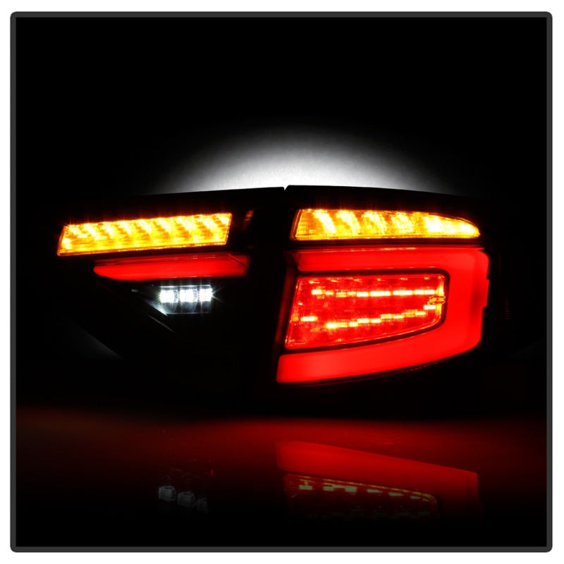 Spyder 08-14 Subara Impreza WRX Hatchback LED Tail Lights Seq Signal Blk Smoke ALT-YD-SI085D-SEQ-BSM-SR1 Performance