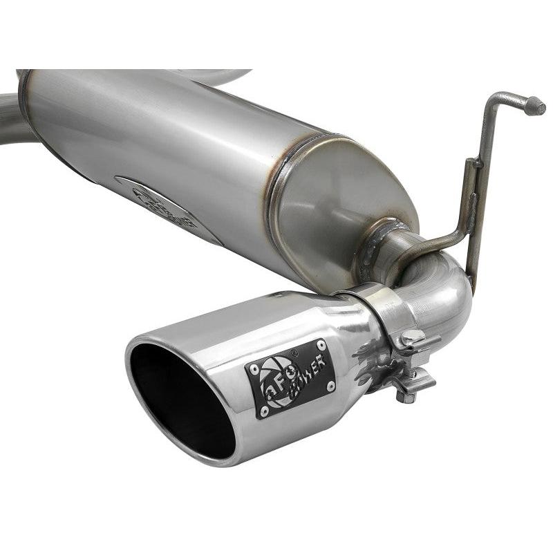 aFe Rebel Series 409 Stainless Steel Cat-Back Exhaust 18-21 Jeep Wrangler JL 2.0L (t) - Polished Tip-SR1 Performance