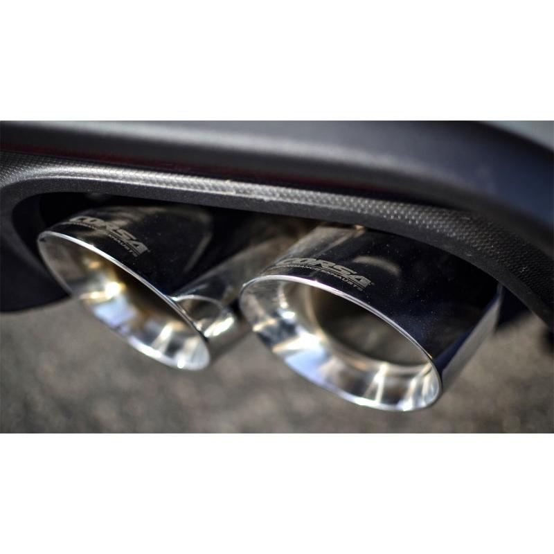 Corsa 2018-2023 Ford Mustang GT Fastback 5.0L 3in Cat-Back System Dual Rear Exit w/ 4in PolishedTips-SR1 Performance