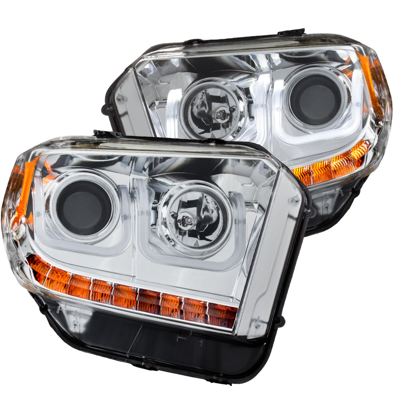 ANZO 2014-2016 Toyota Tundra Projector Headlights w/ U-Bar Chrome-SR1 Performance