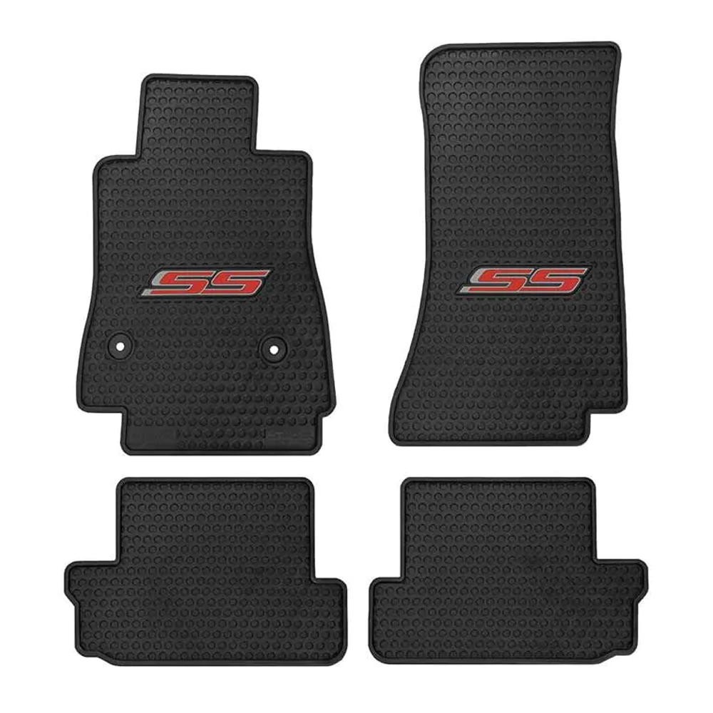 Lloyd Mats Custom-Fit All-Weather Rubber Camaro 6th Generation Floor Mats with SS Logo