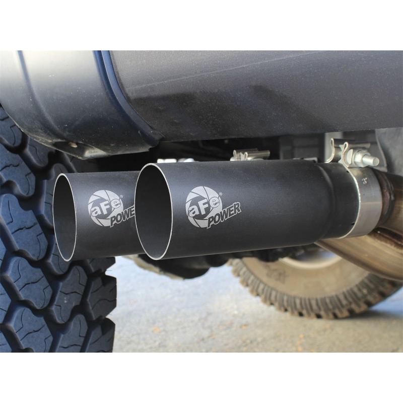 aFe Rebel Series Exht 3in SS Middle Side Exit CB w/ Black Tips 11-14 Ford F150 Ecoboost V6 3.5L (tt)-SR1 Performance