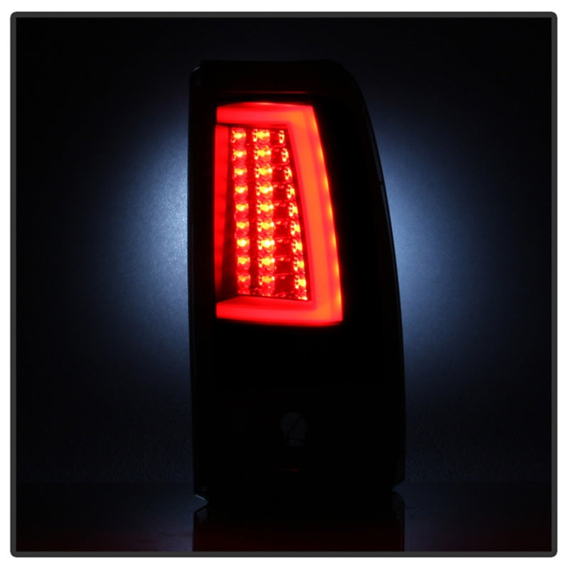 Spyder 03-06 Chevy Silverado (Does Not Fit Stepside) Version 2 LED Tail Lights - Black Smoke-SR1 Performance