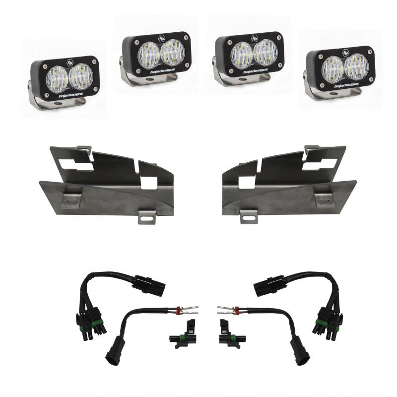 Baja Designs 2019+ Dodge Ram Rebel 1500 S2 Dual Fog Pocket Kit-SR1 Performance