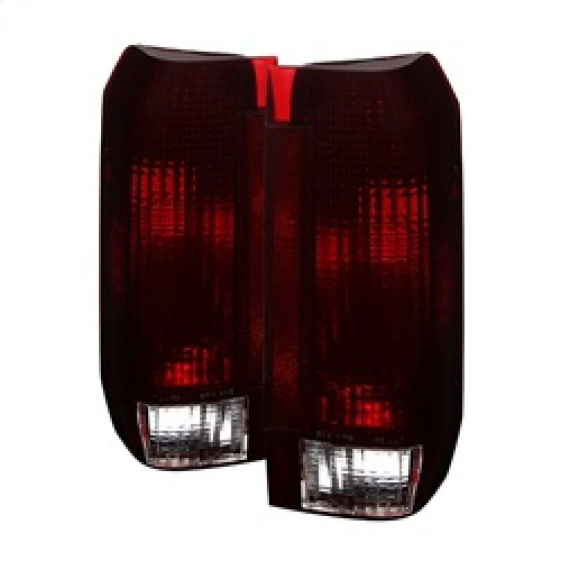 Xtune Ford Bronco F150 F250 F350 F450 92-96 OE Style Tail Lights Red Smoked ALT-JH-FB92-OE-RSM-SR1 Performance