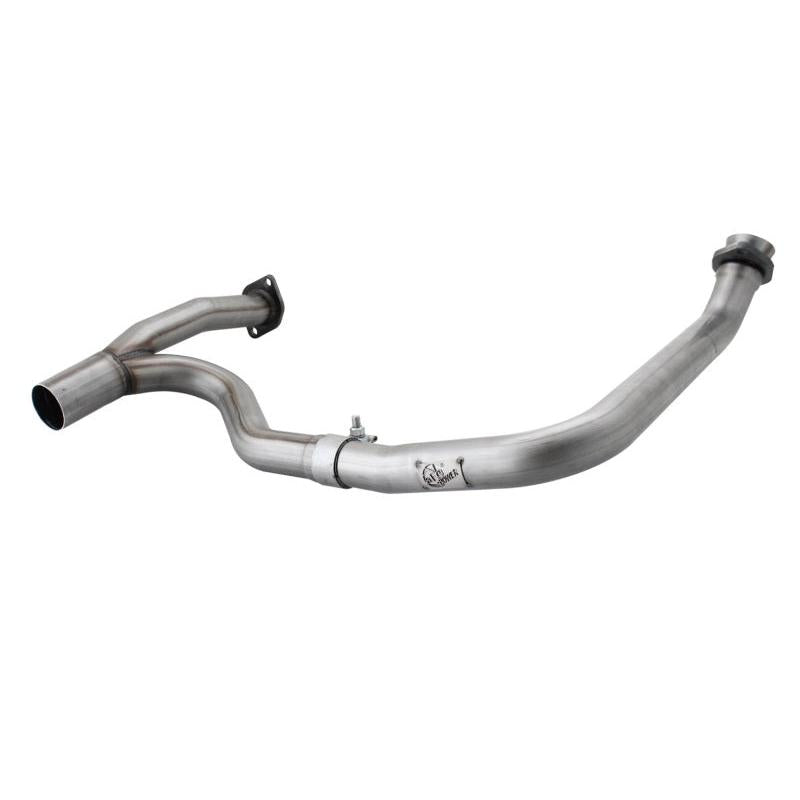 aFe Twisted Steel Y Pipe 2-2.5in SS Exhaust 12-17 Jeep Wrangler Unlimited V6-3.6L(4 Dr-Manual Trans)-SR1 Performance
