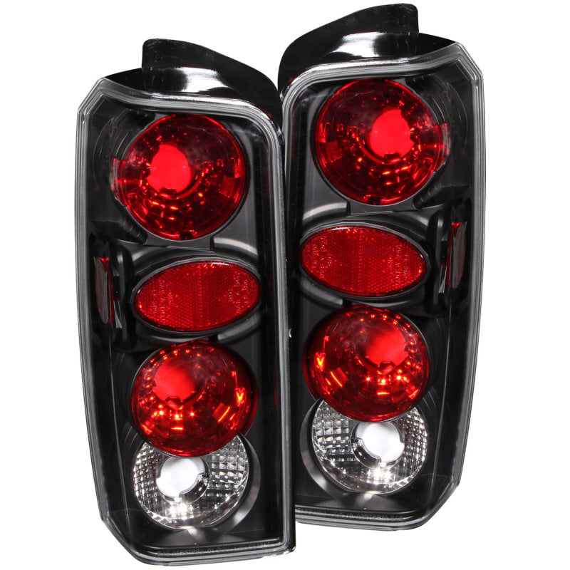 ANZO 1997-2001 Jeep Cherokee Taillights Black-SR1 Performance