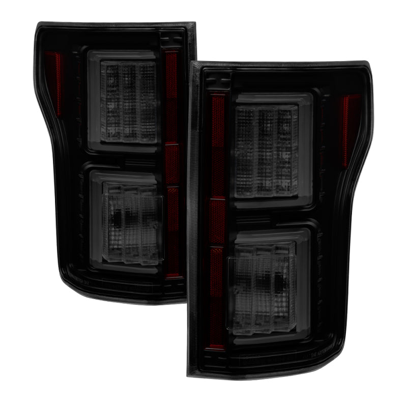 Spyder Ford F150 2015-2017 Light Bar LED Tail Lights - Black Smoke ALT-YD-FF15015-LBLED-BSM-SR1 Performance