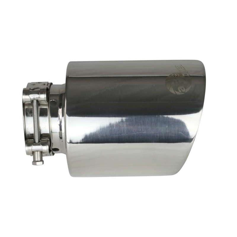 aFe MACH Force-Xp 2-1/2in 304 SS Clamp-On Exhaust Tip 2.5in In / 4.5in Out / 7in.L - Polished-SR1 Performance