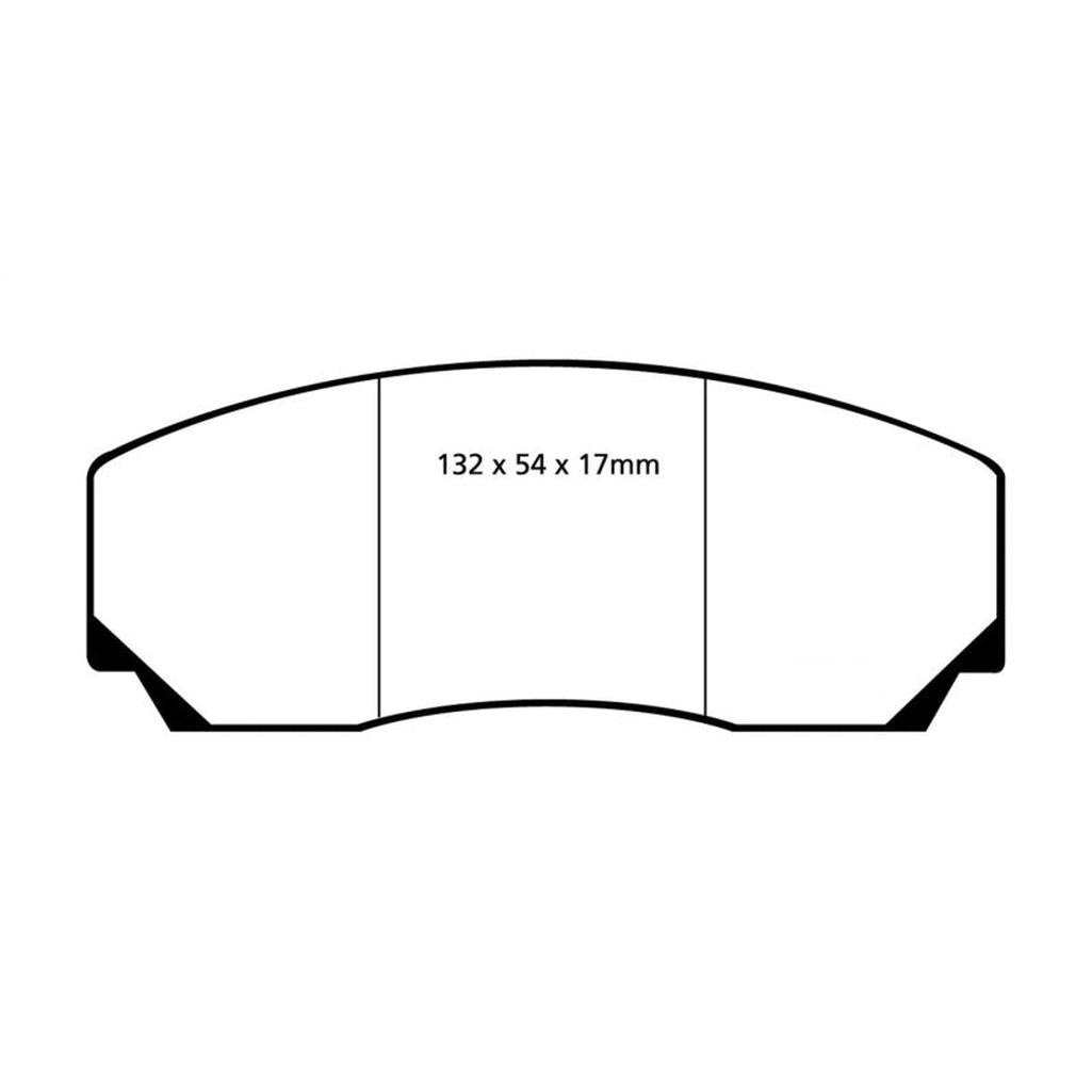 EBC Redstuff Ceramic Low Dust Brake Pads for Lotus Esprit & Aston Martin Vantage (Part No. DP3002C)