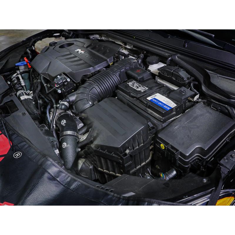 aFe 22-23 Hyundai Kona N L4 2.0L (t) BladeRunner Aluminum Hot and Cold Charge Pipe Kit - Black-SR1 Performance