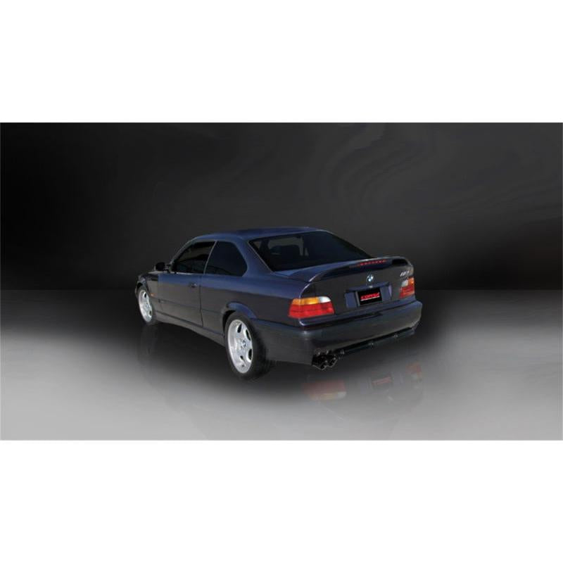 Corsa 1992-1999 BMW 325i/is Coupe E36 Black Sport Cat-Back Exhaust-SR1 Performance