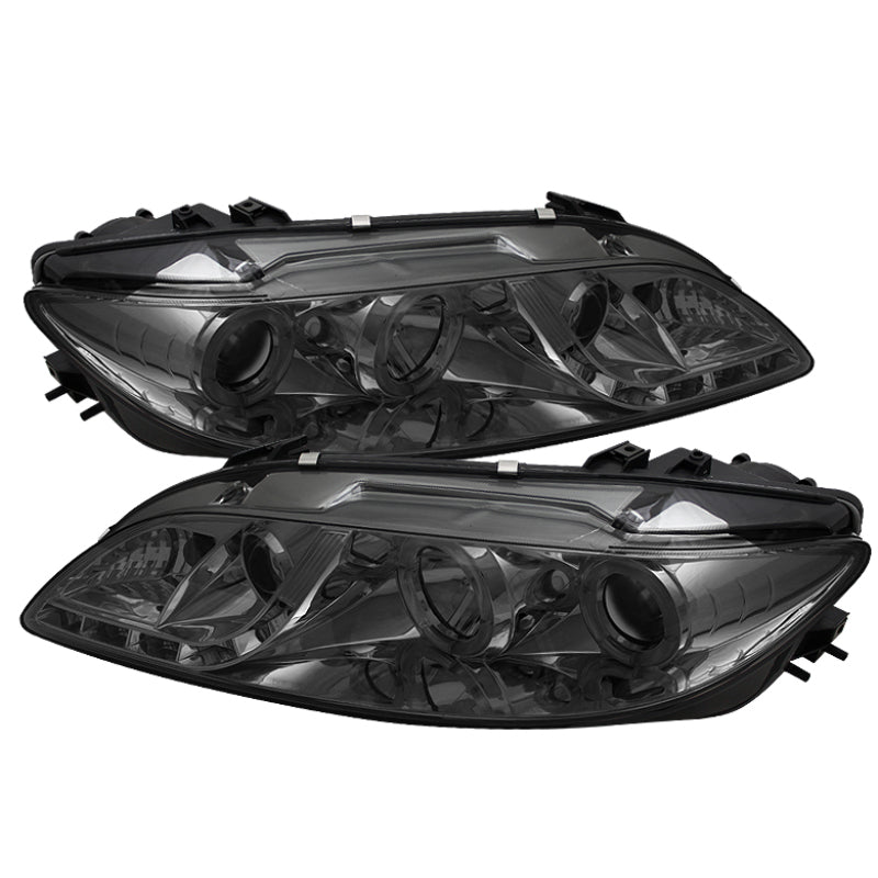 Spyder Mazda 6 03-05 With Fog Lights Projector Headlights LED Halo DRL Smke PRO-YD-M603-FOG-DRL-SM-SR1 Performance