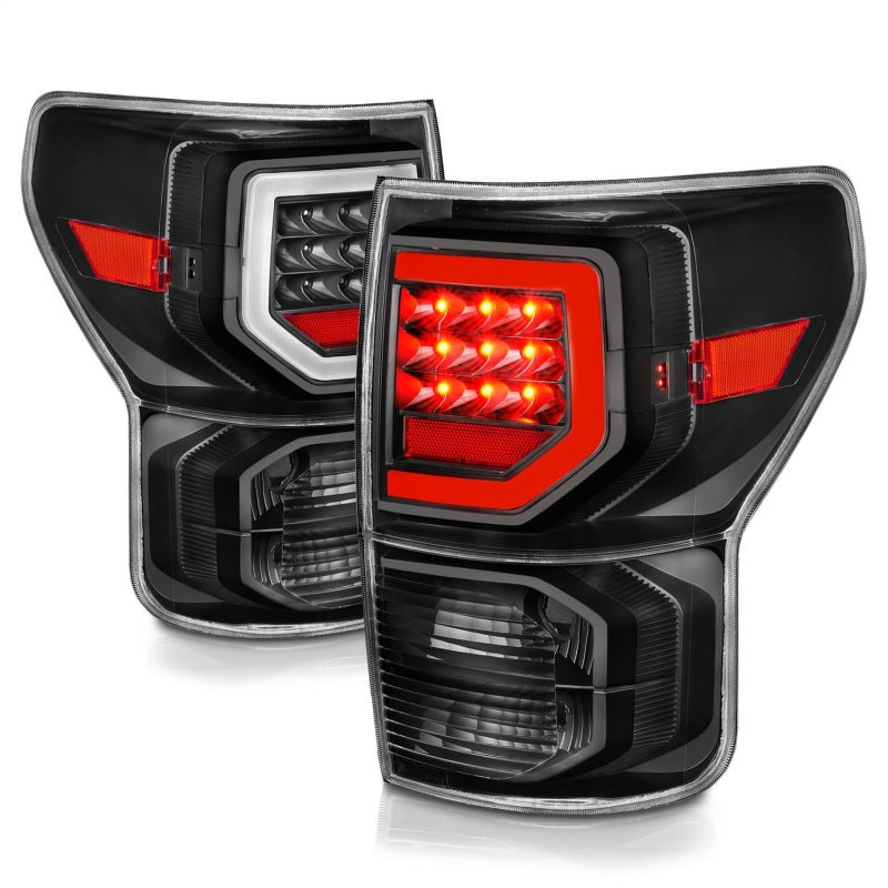 Anzo 07-11 Toyota Tundra Full LED Tailights Black Housing Clear Lens G2 (w/C Light Bars)-SR1 Performance