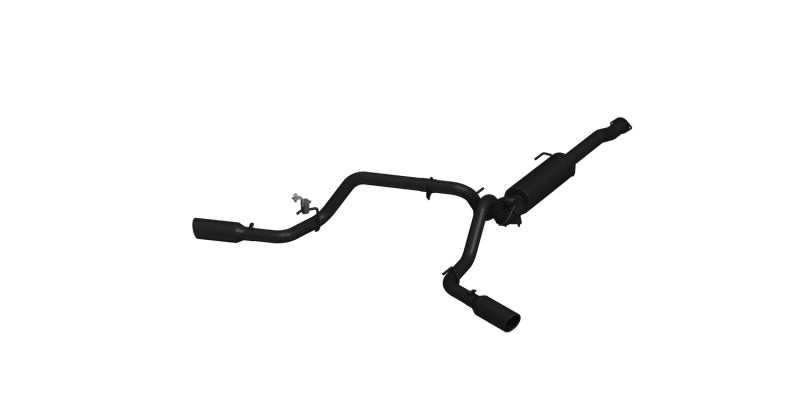 MBRP 2016 Toyota Tacoma 3.5L 3in Cat Back Dual Split Side Black-SR1 Performance