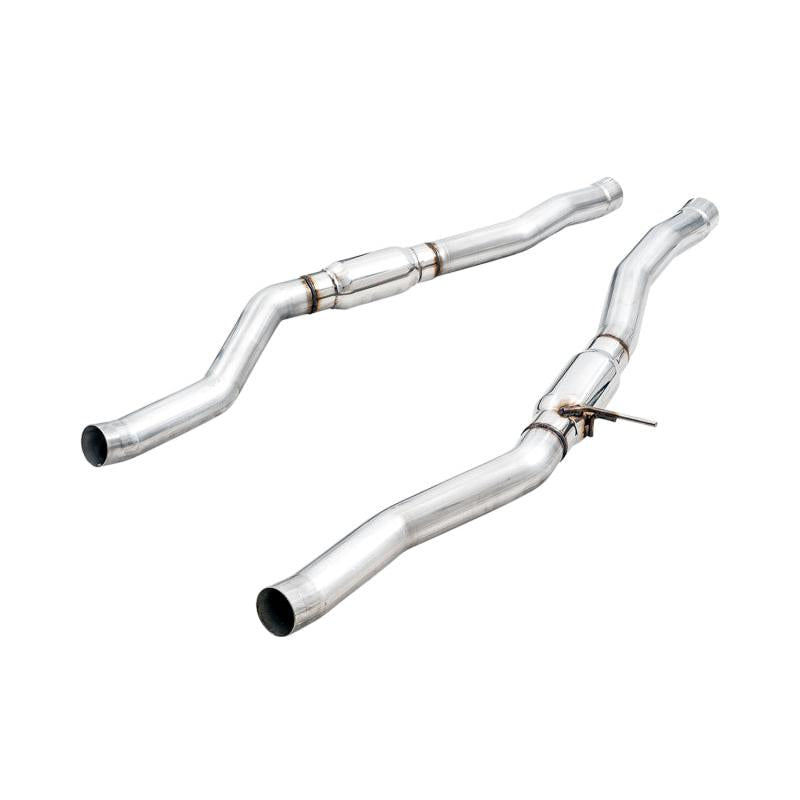 AWE 2020 Toyota Supra A90 Resonated Touring Edition Exhaust - 5in Chrome Silver Tips-SR1 Performance