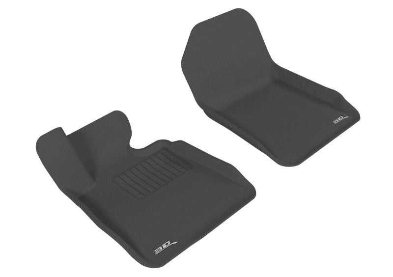 3D MAXpider 2007-2013 BMW 3 Series E93 Kagu 1st Row Floormat - Black-SR1 Performance