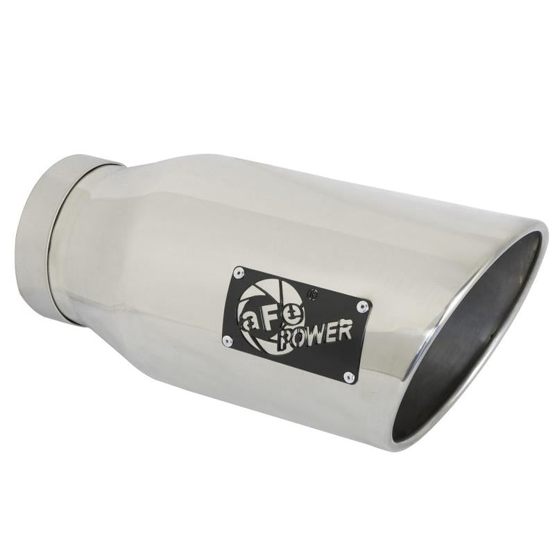 aFe MACHForce-Xp 5in Inlet x 7in Outlet x 15in length 409 Stainless Steel Exhaust Tip-SR1 Performance